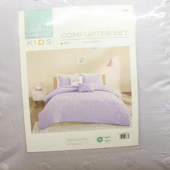 NEW Urban Habitat 4-Piece Comforter Set Callie Lavender Purple Twin / Twin XL - Picture 3 of 14